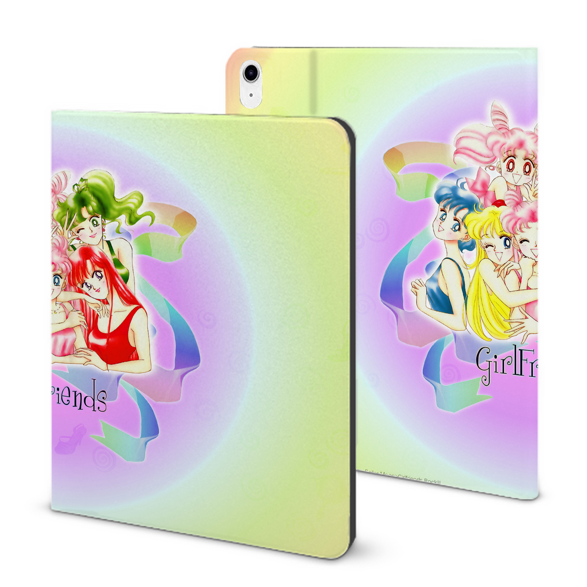 （画像用） 美少女戦士セーラームーン Sailor Moon IPad ケース ブック型 PUレザー TPU 耐衝撃 軽量 薄型 ペン収納なし 全面保護 IPad 各モデル対応
